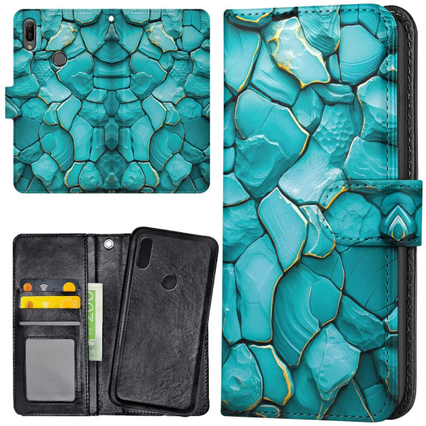 Huawei Y6 (2019) - Mobilcover/Etui Cover Stones