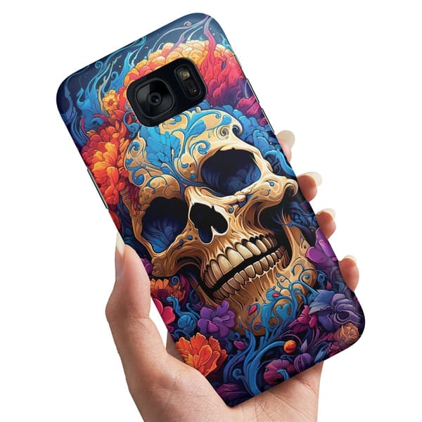 Deksel / Mobildeksel til Samsung Galaxy S7 - Skull