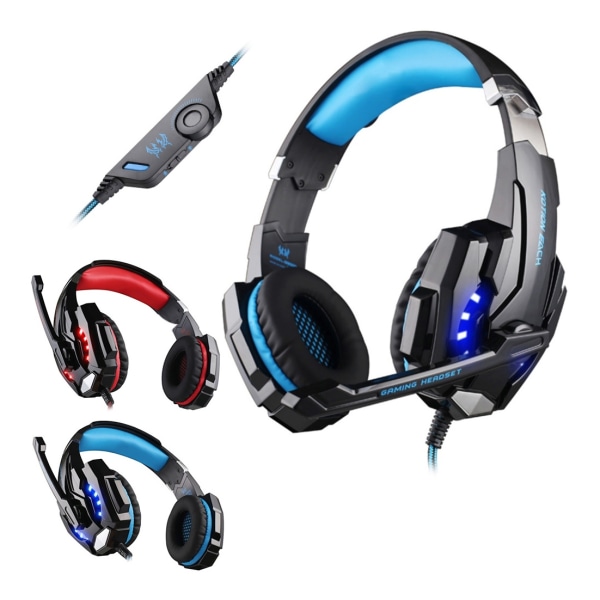 Headset for PS4 & PC - Gaming / Hodetelefoner Kotion Each G9000 Blue