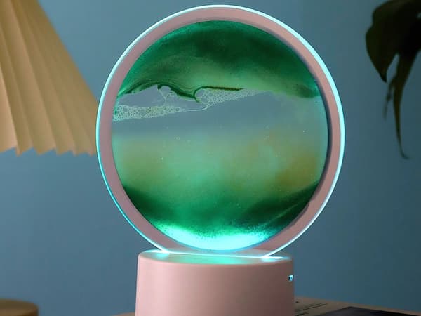 Sandlampa 3D LED RGB Green