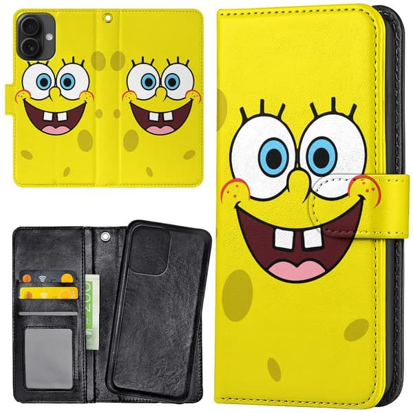 iPhone 16 - Plånboksfodral/Skal Svampbob