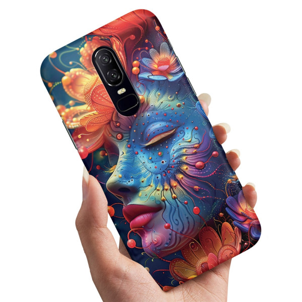 OnePlus 6 - Cover/Mobilcover Psychedelic