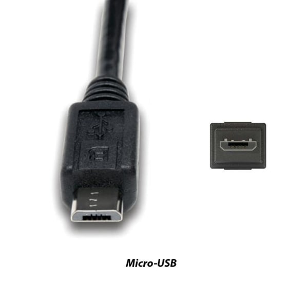 15cm USB-C till Micro-USB Kabel för DJI Mavic Mini / Air, Shark Black