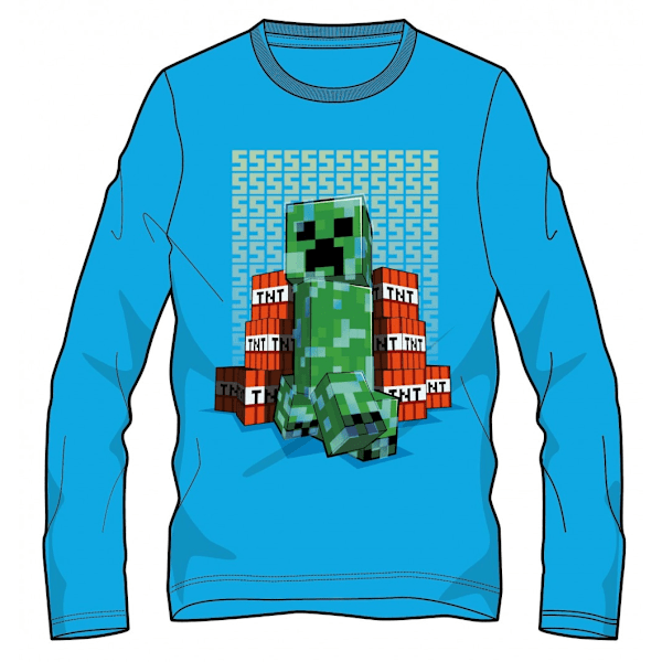 Minecraft Självlysande Tröja för Barn 8 år