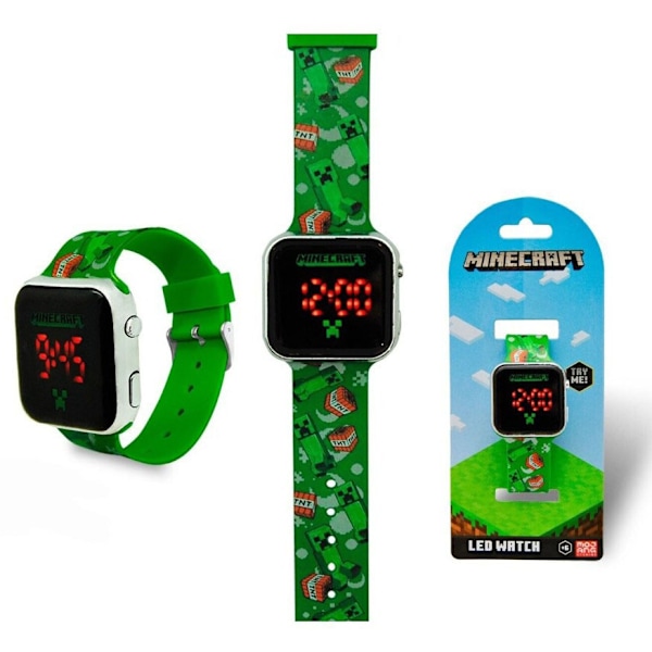 Digital LED-klocka med Minecraft TNT