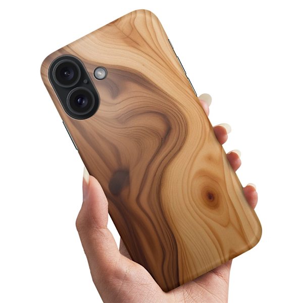 Deksel / Mobildeksel til iPhone 16 - Wood