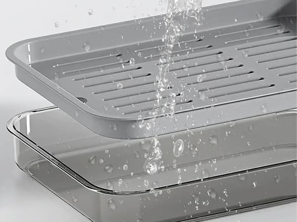 Kökshylla 2 våningar för disk grönsaker frukt