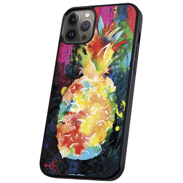 iPhone 11 Pro - Cover/Mobilcover Regnbue Ananas Multicolor