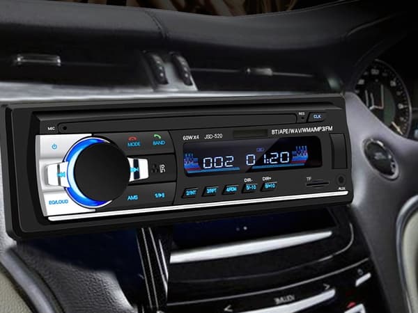 Bilradio 1-DIN - Bluetooth, Håndfri & 4x60 W