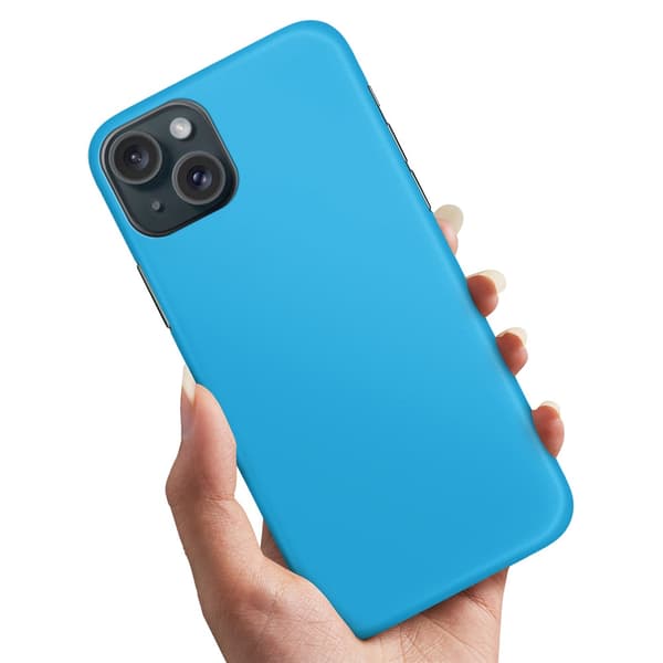 Cover / Mobilcover til iPhone 15 - Lysblå