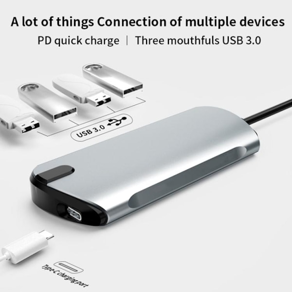 USB-C / Thunderbolt 3 till USB 3.0-Hubb 5-Portar - Macbook