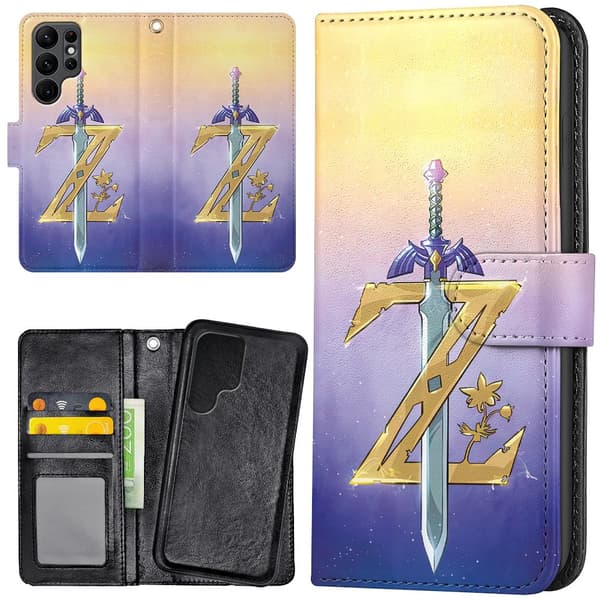 Samsung Galaxy S22 Ultra - Plånboksfodral/Skal Zelda
