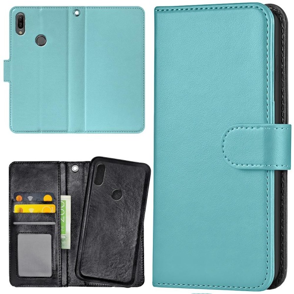 Huawei Y6 (2019) - Mobilcover/Etui Cover Turkis Turquoise