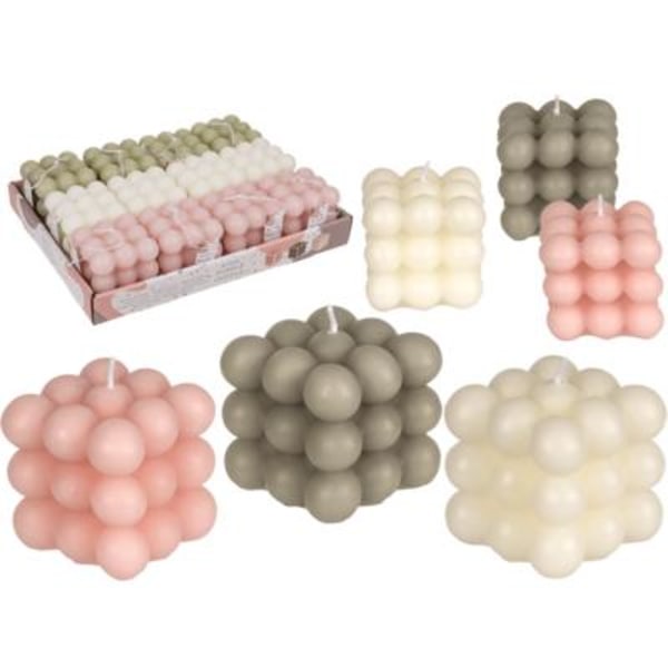 3-Pack - Bubbly Warm Candle MultiColor