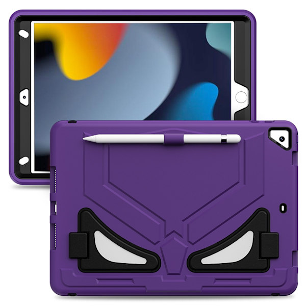 iPad 10.2 (2021/2020/2019) - Skal med Stativ - Välj färg Purple
