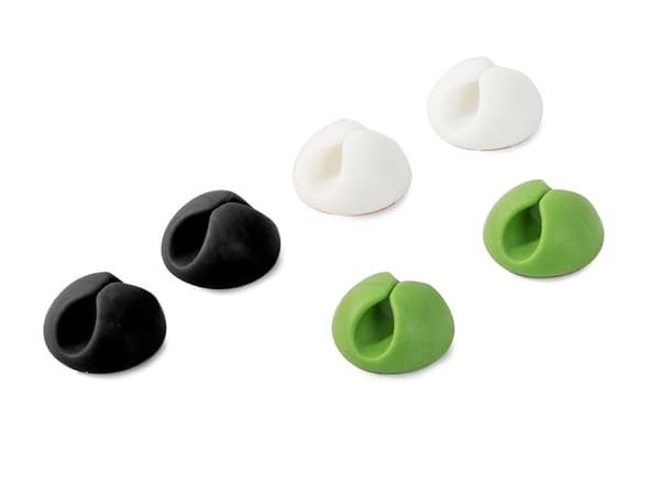 Självhäftande Kabelhållare – Kabelclips – 6-pack