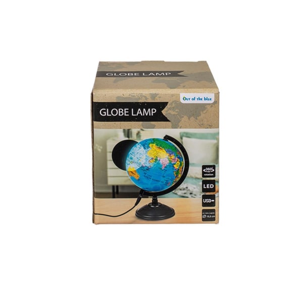 Jordglobslampa / Jordglob LED-Lampa - 15cm Blå