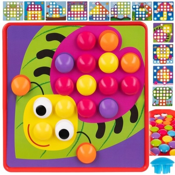 Knappar Pussel / Kognitiv leksak för Barn - Pedagogisk