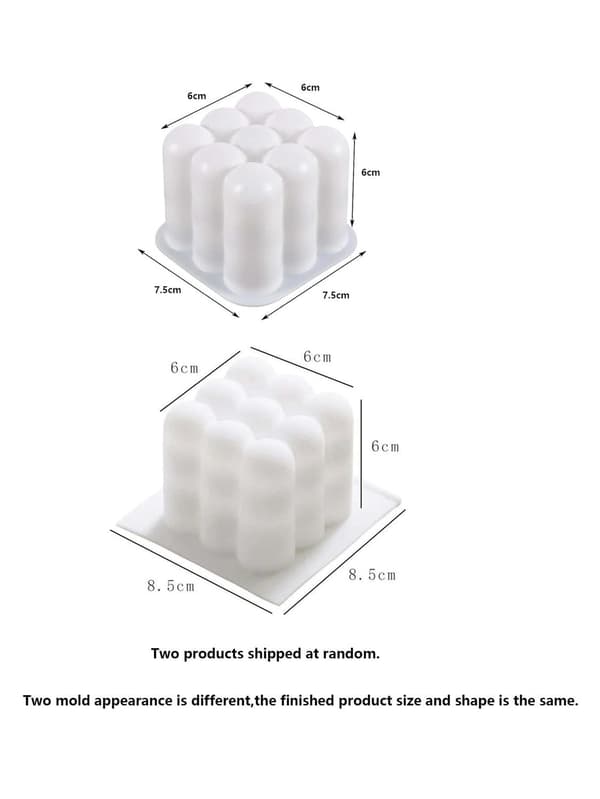 Silikonform Lys - Form for Lystøping - Støpeform Stearin White