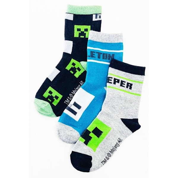 Minecraft Barnstrumpor / Strumpor för Barn - 3-Pack 27/30
