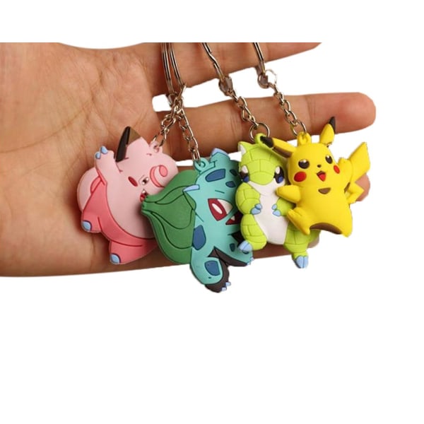 6-Pak - Pokémon Nøglering / Nøgleholder – Pokémon Multicolor