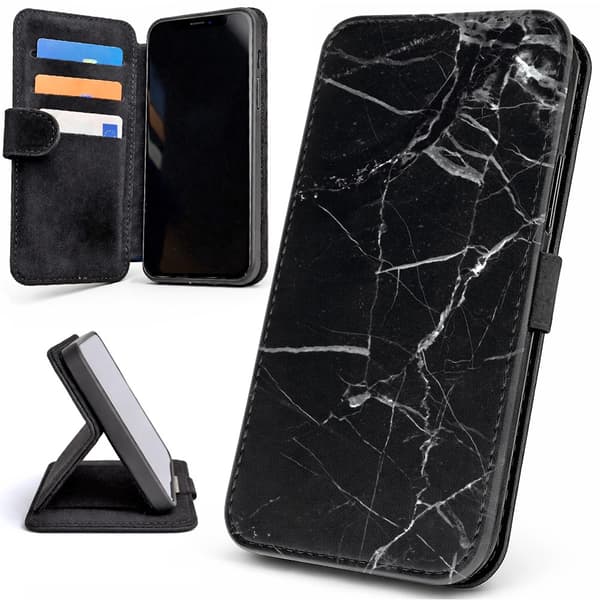 Lommebok Deksel / Mobildeksel til iPhone 12 / 12 Pro - Marmor