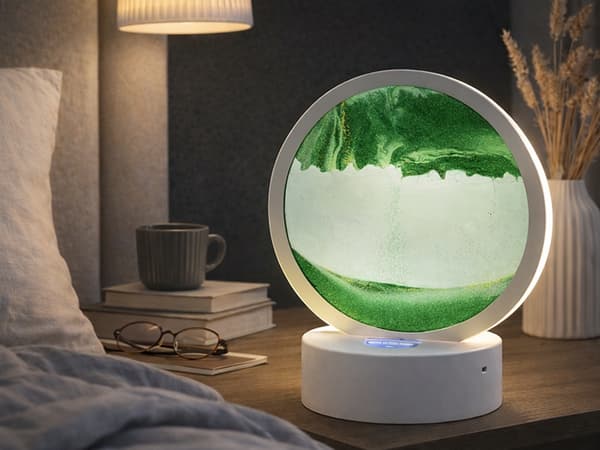 Sandlampa 3D LED RGB Green