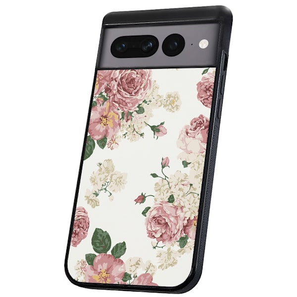 Google Pixel 7A - Skal/Mobilskal Retro Blommor