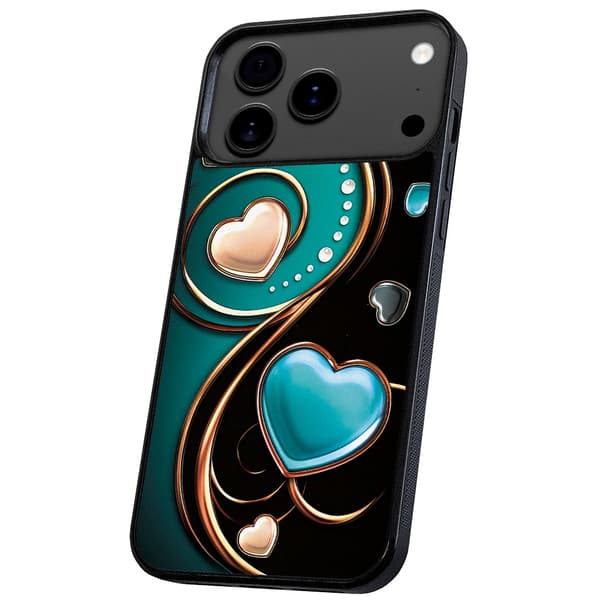 iPhone 17 Pro - Deksel/Mobildeksel Hjerter