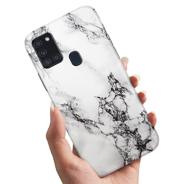 Deksel / Mobildeksel til Samsung Galaxy A21s - Marmor Multicolor