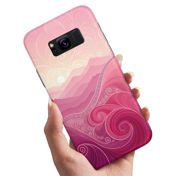 Deksel / Mobildeksel til Samsung Galaxy S8 - Pink Hills