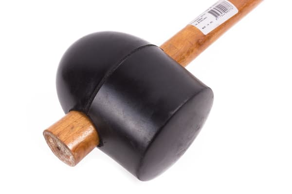 Gummiklubba Ø90 mm träskaft