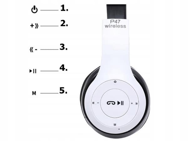 Trådløse Hodetelefoner / Headset - Hi-Fi White