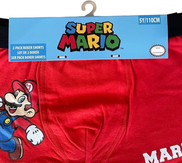 Super Mario Kalsonger för Barn - 2-Pack 5 år