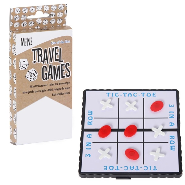 Magnetiska Mini Spel - Brädspel / Sällskapsspel / Familjespel Tre i rad (Tic Tac Toe)