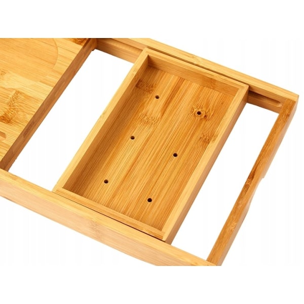 Badekarhylde / Hylde til badekar - Justerbar Bamboo