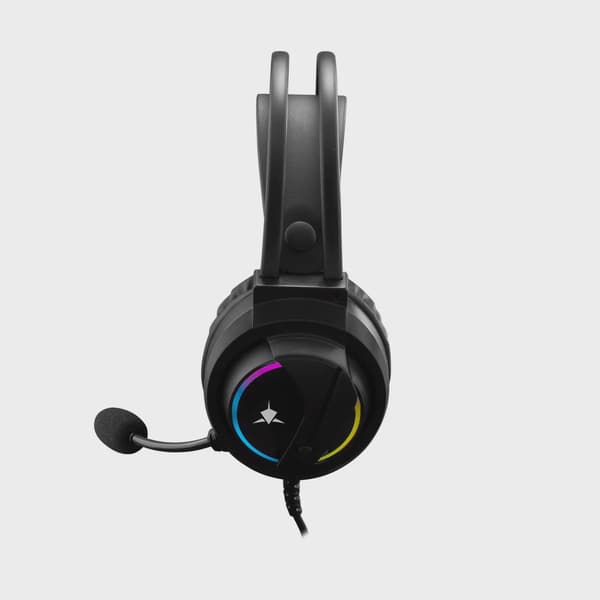 White Shark WOLF On-Ear Gaming Headset Svart