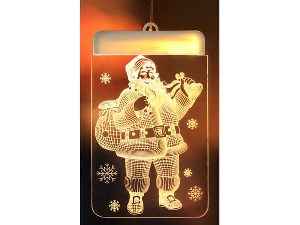3D Jultomte - Fönsterdekoration