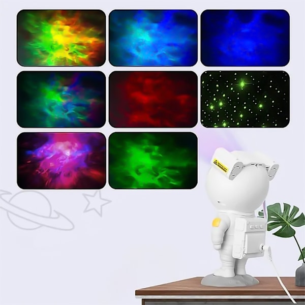 Nattlampe - Stjernekaster med LED-lys – Astronaut