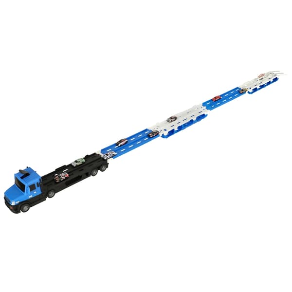 Biltransporter med Leksaksbilar Blue
