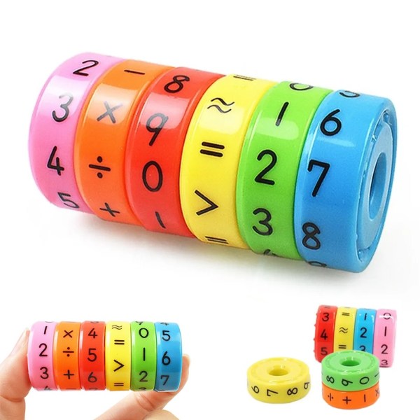 Matematiske Ringe – Kognitivt legetøj for Børn - Pædagogisk Multicolor