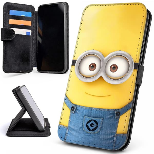 Lommebok Deksel / Mobildeksel til iPhone 15 - Minions