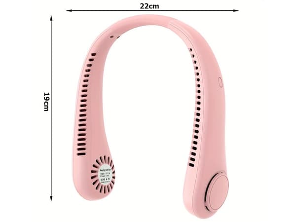 Halsblæser – Bærbar handsfree blæser Pink