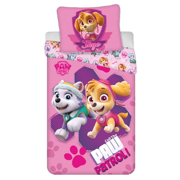 Paw Patrol Skye sängkläder 140×200 cm, 70×90 cm mikrofiber – Perfekt för små äventyrare!