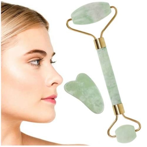 Ansigtsmassage / Massage Jade Roller - Massér ansigtet