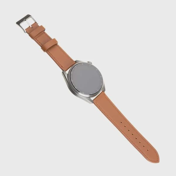 FIXED Äkta läderrem för Smartwatch Universal 22 mm Brun