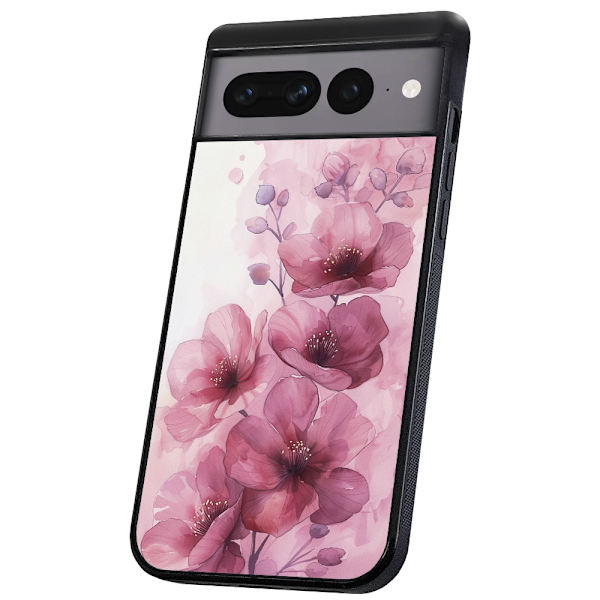 Google Pixel 7 Pro - Deksel/Mobildeksel Flowers