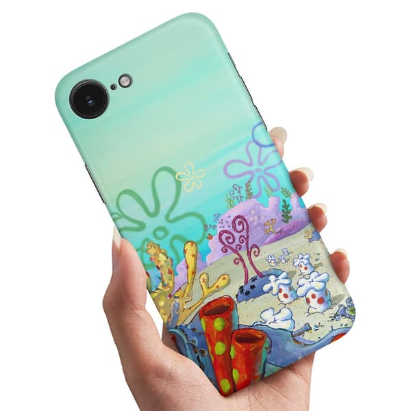 Cover / Mobilcover til iPhone 16e / 17e - Svampebob