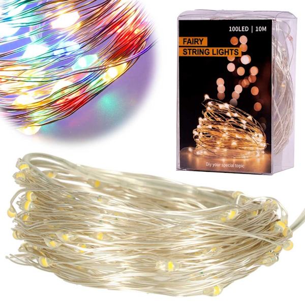 Ljusslinga / LED-slinga - 10m Multifärg