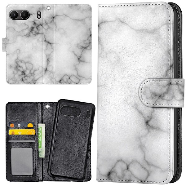 OnePlus Nord 4 - Lommebok Deksel Marmor
